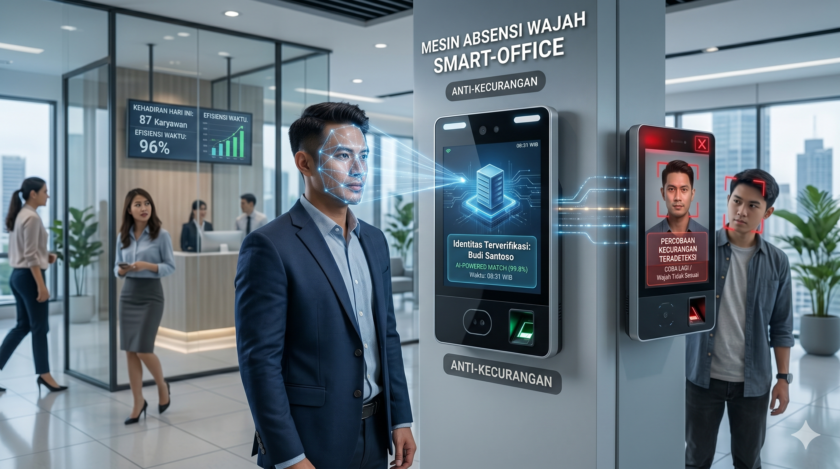 Cara Cegah Titip Absen Karyawan dengan Mesin Face Recognition